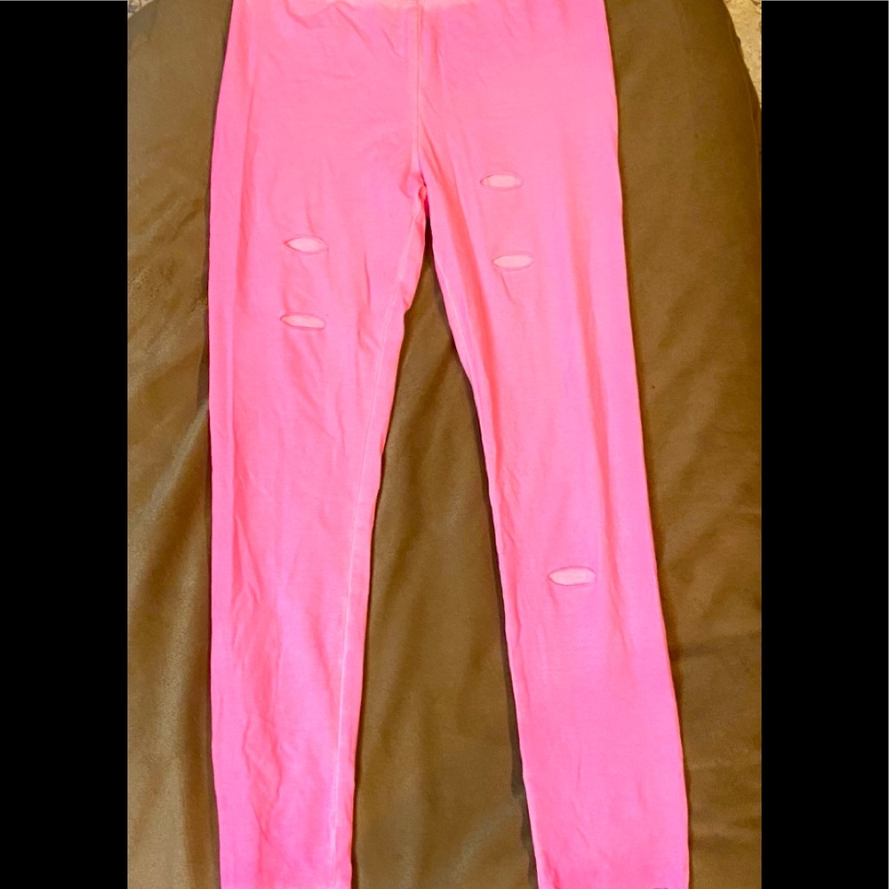 Girls pink leggings